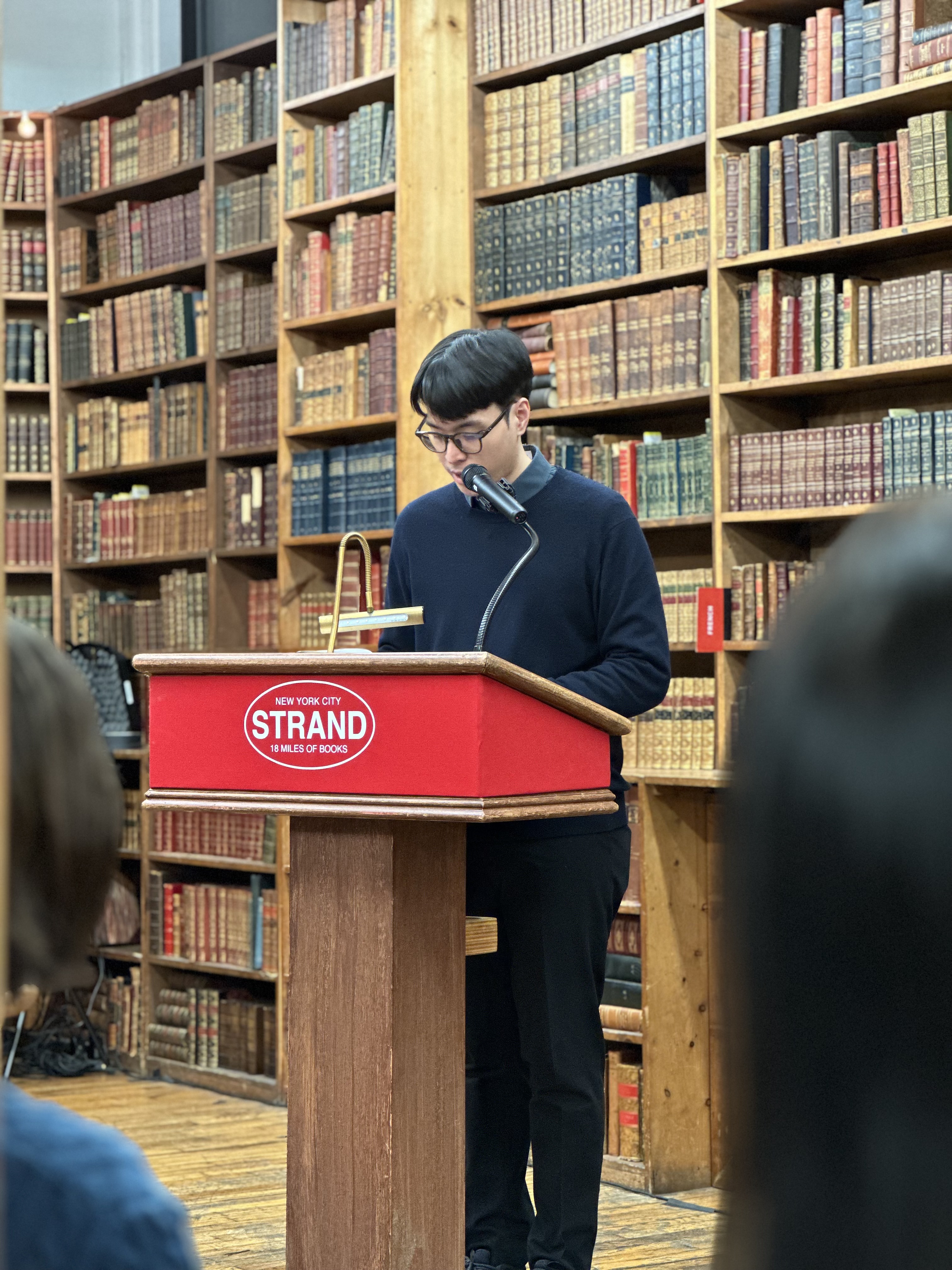 Speaking at Strand Bookstore, New York